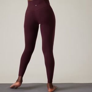 Athleta Burgundy Leggings